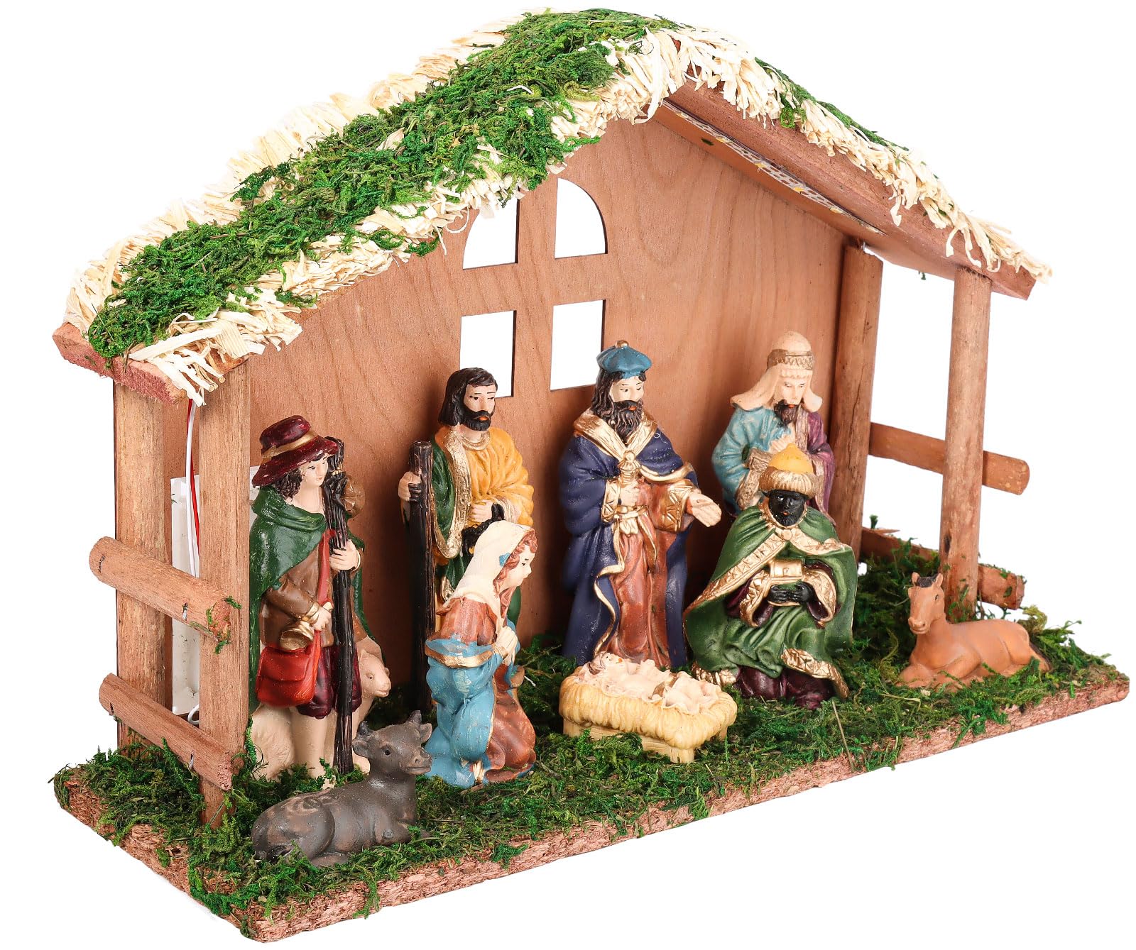 PALZIK close-up of moss-covered wooden stable showing rustic texture and charm