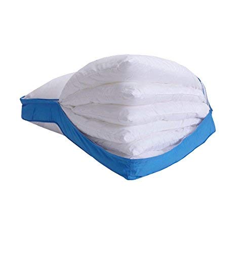 Pancake Pillow on a made bed in lifestyle setting showing restful support and styling