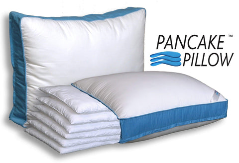 Pancake Pillow open zipper access showing easy layer removal and quick customization