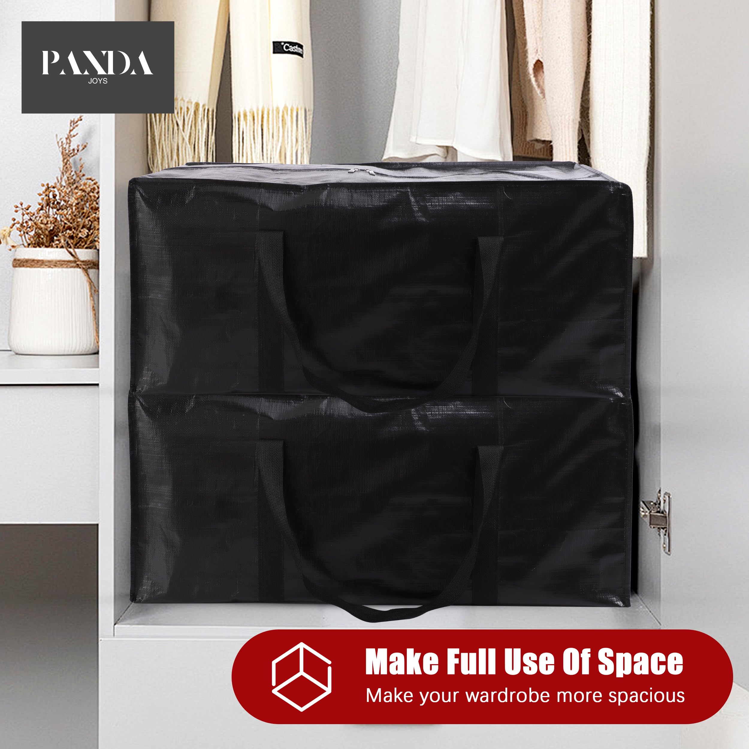 PANDA JOYS bags packed in a moving scene for organized relocation benefit