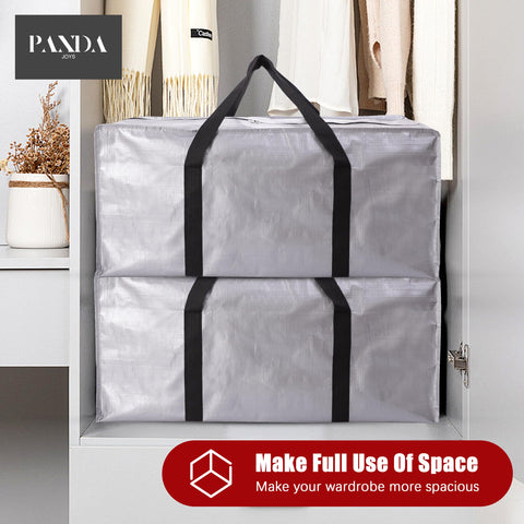 PANDA JOYS bag beside cardboard box showing lightweight alternative benefit