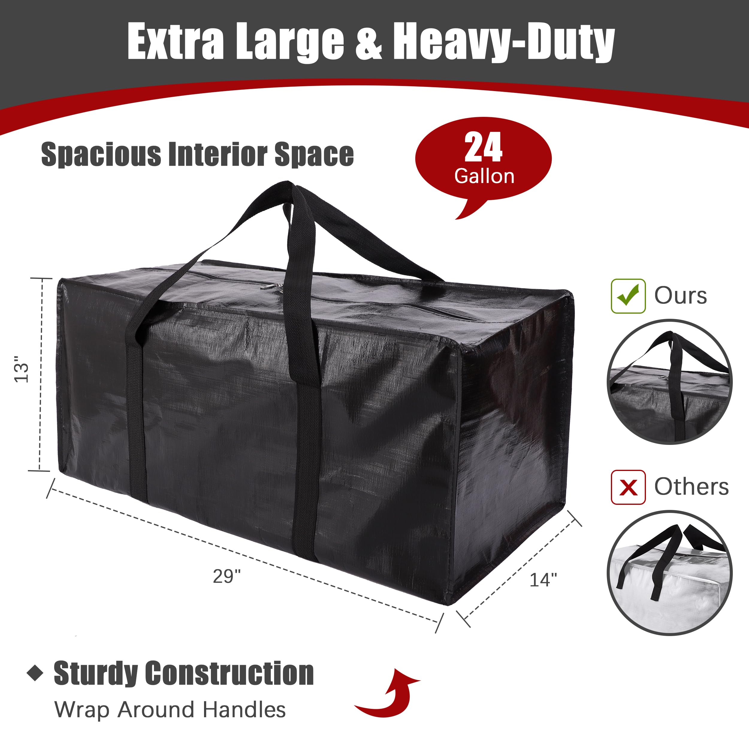 PANDA JOYS zipper and handle detail for secure transport benefit