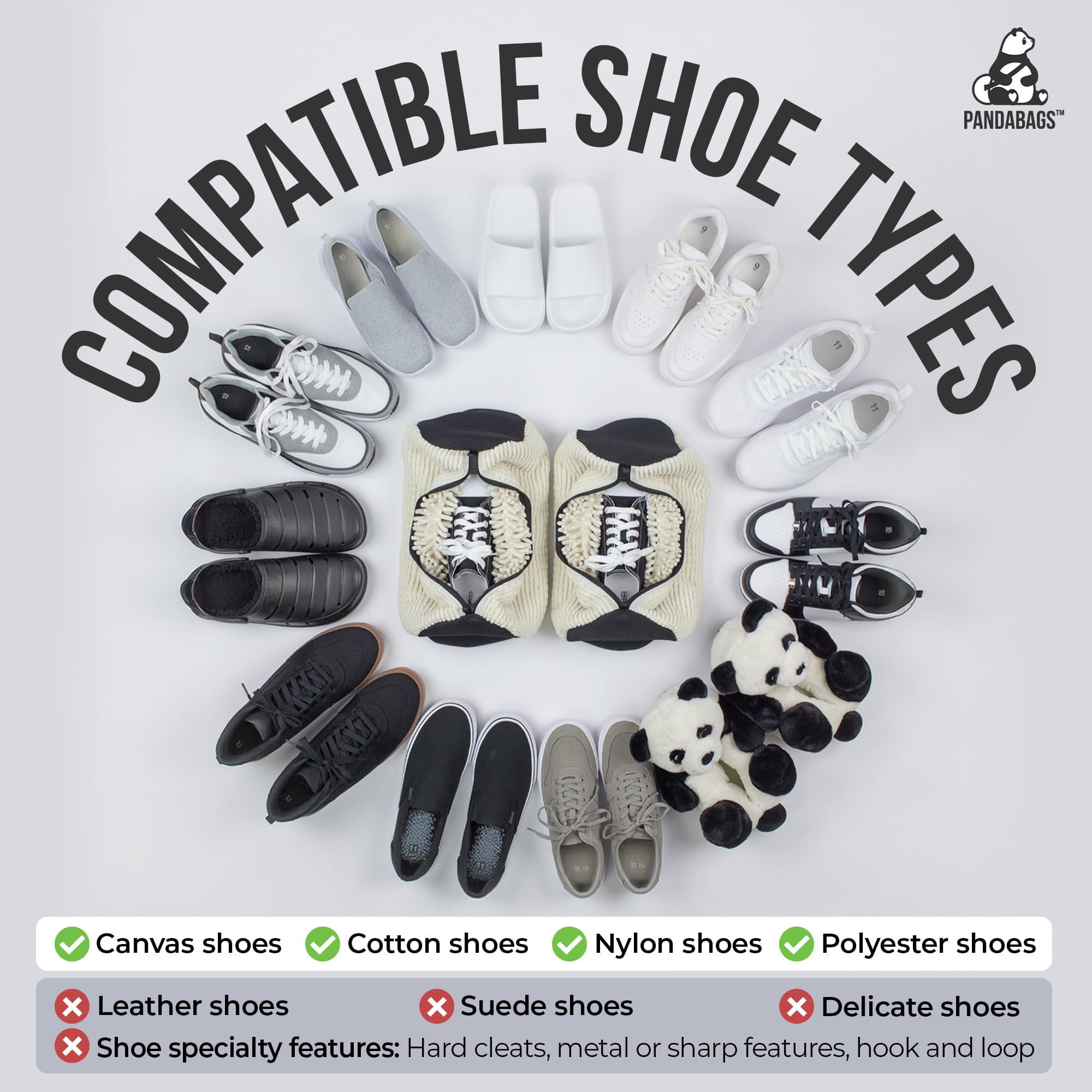 PandaBags in dryer illustrating safe tumble-dry compatibility
