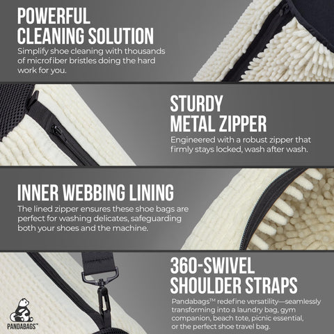 PandaBags lifestyle image from gym to laundromat showing convenience