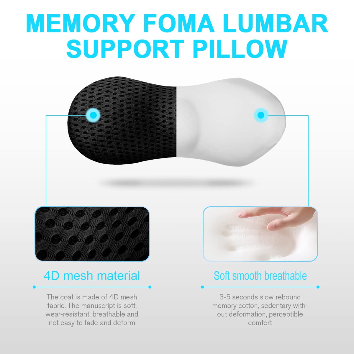 Panduo breathable 4D mesh cover close-up for cool contact benefit