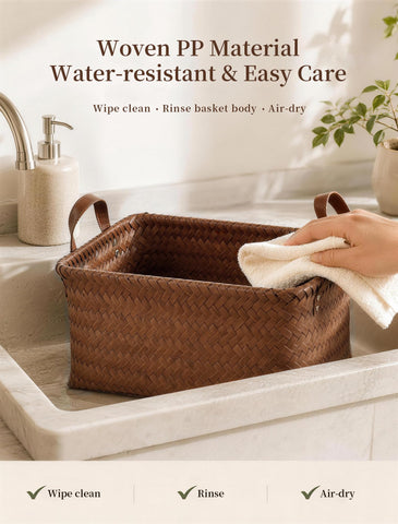Panovox basket next to common objects showing 15x11x10 size clarity benefit