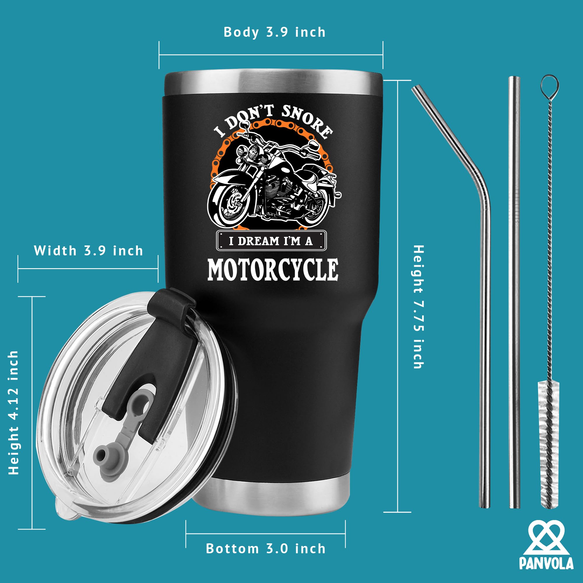 Panvola tumbler on a picnic table outdoors, great for riders and lifestyle gifting