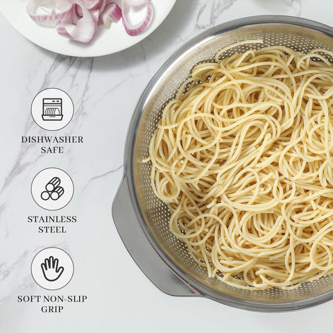 Paoli colander deep bowl texture highlighting microwell drainage benefit