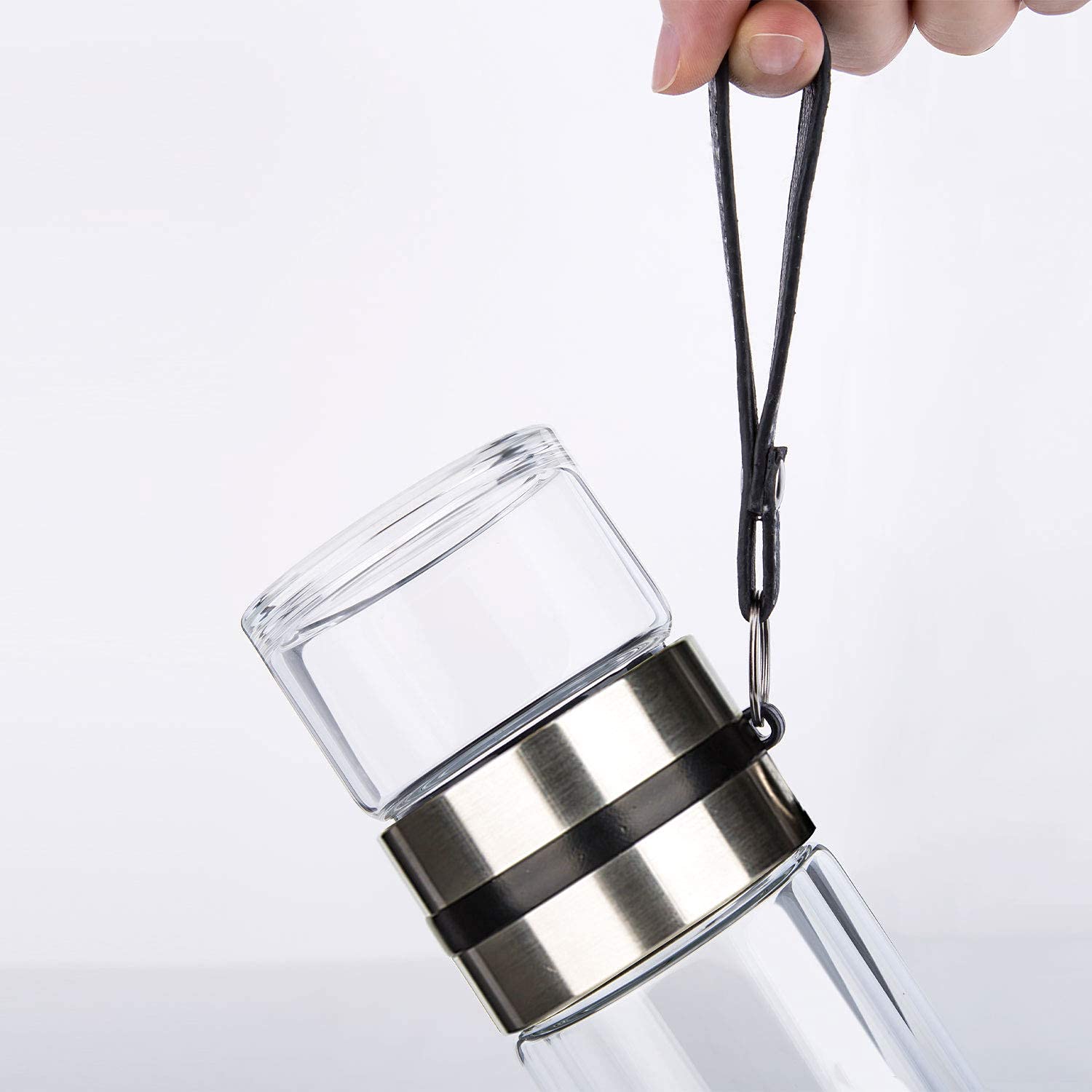 PARACITY bottle on desk near laptop showing convenient daily hydration