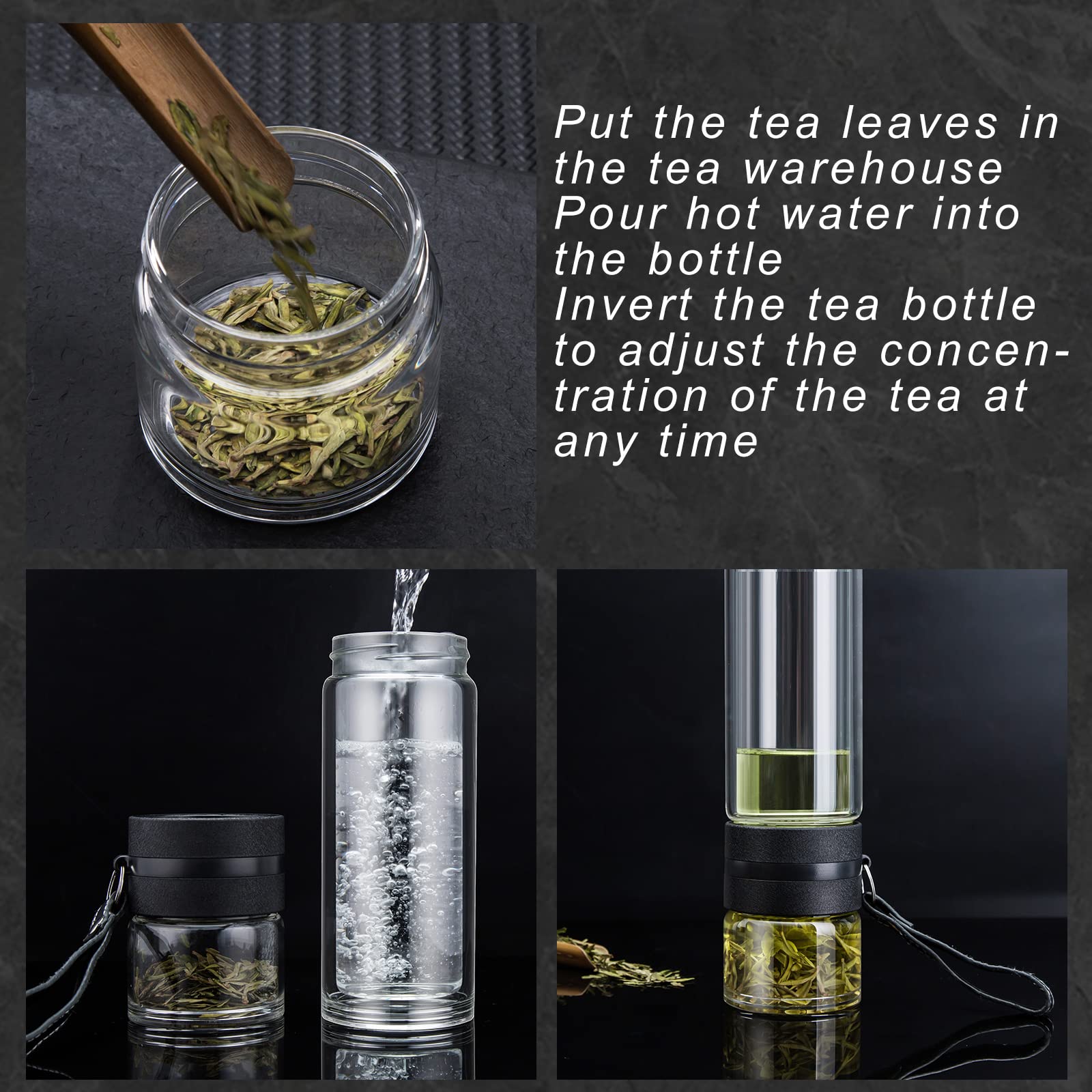 PARACITY lid and removable 304 stainless-steel infuser highlighting leakproof seal