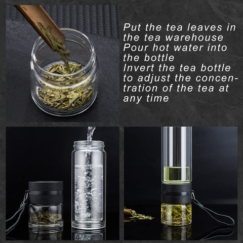 PARACITY lid and removable 304 stainless-steel infuser highlighting leakproof seal