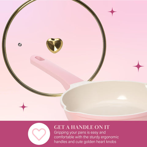 Paris Hilton silicone-head spoon and slotted turner displayed, nonstick-safe utensils