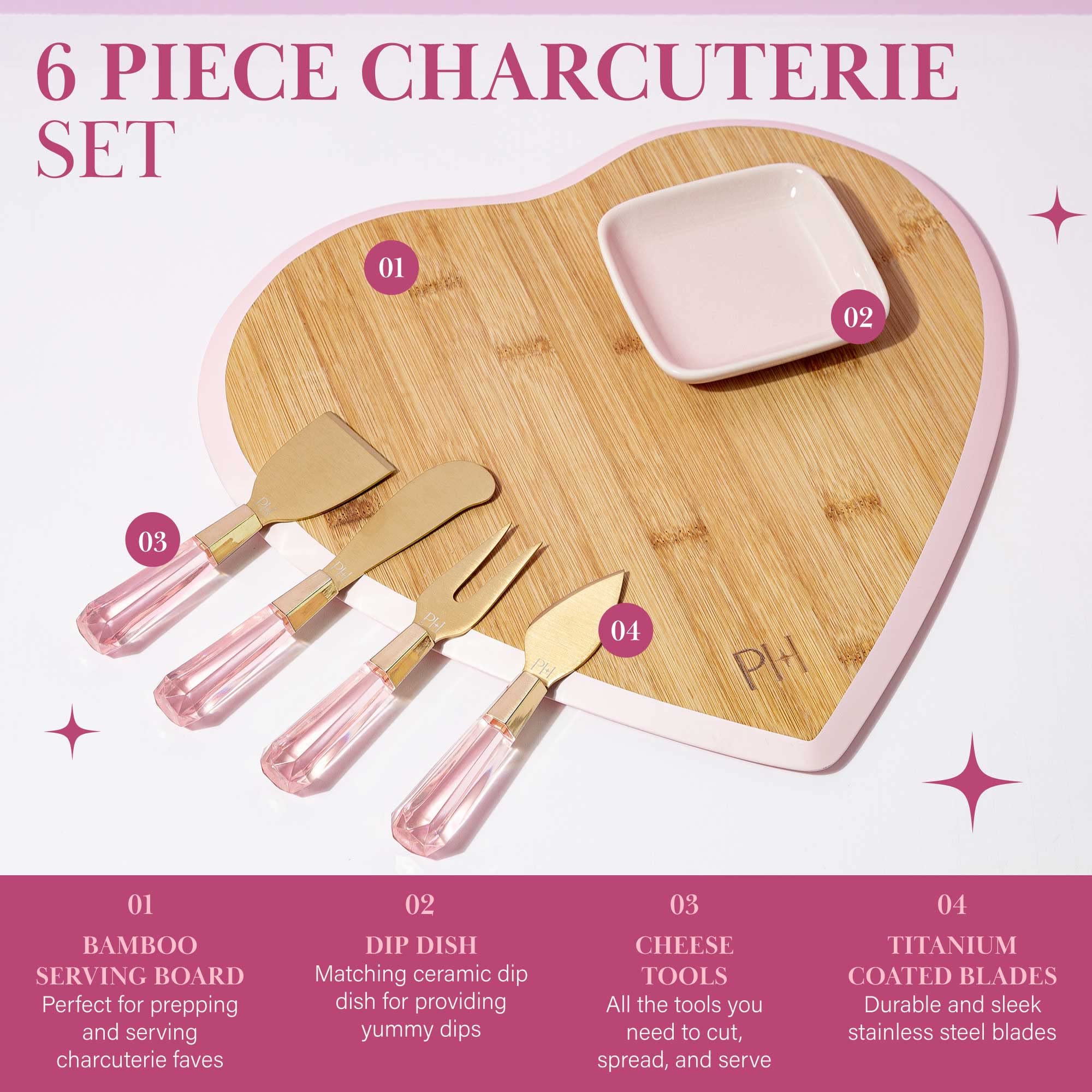 Paris Hilton ceramic dip dish detail in pink adds coordinated serving convenience