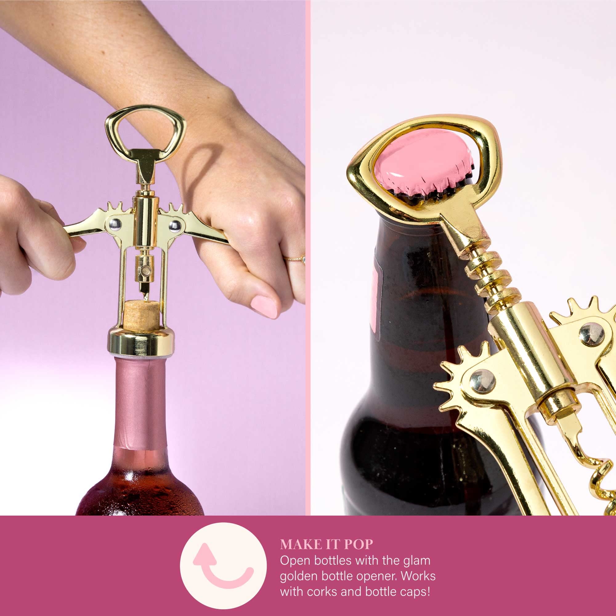 Paris Hilton diamond wine stopper closeup showing seal and decorative sparkle