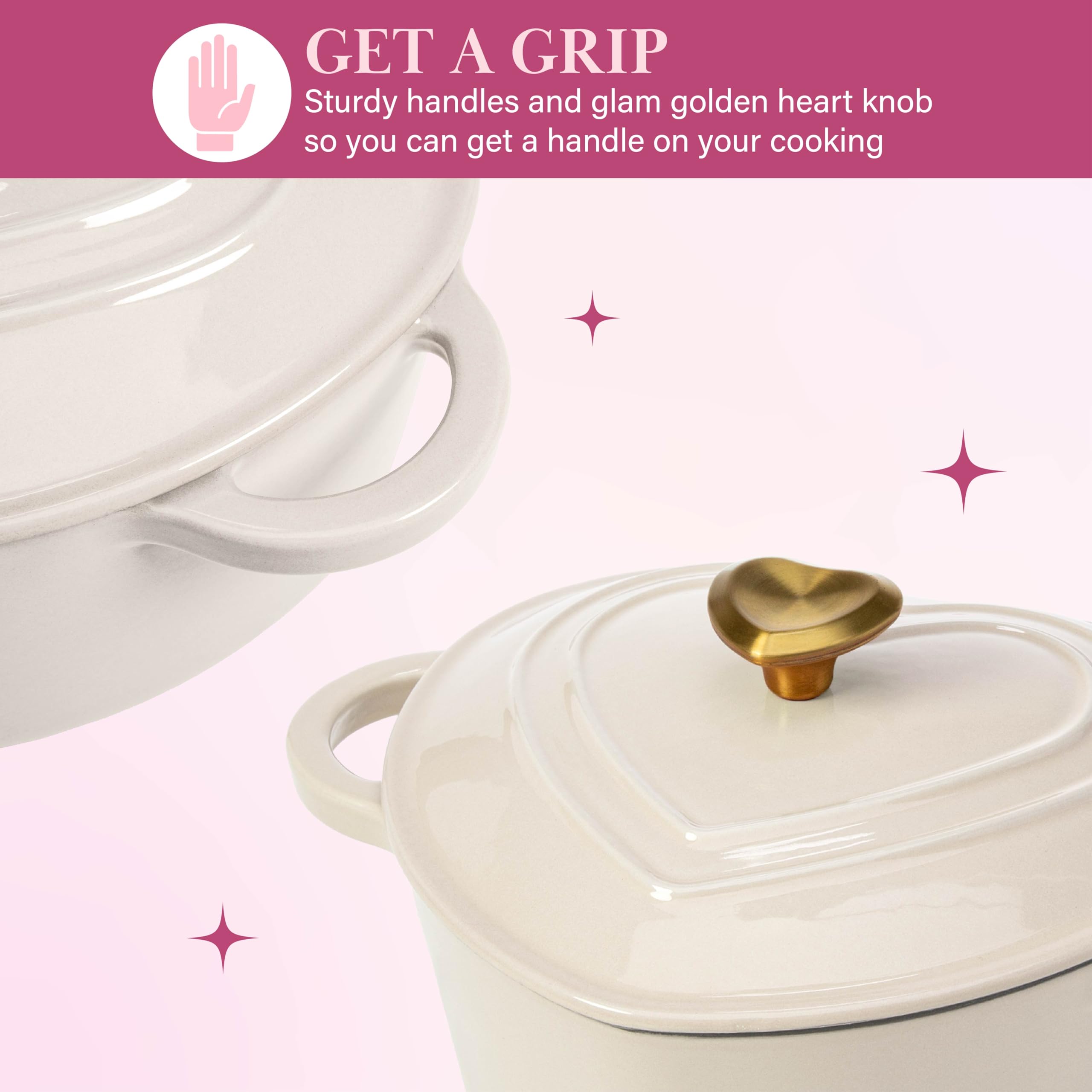 Paris Hilton Dutch oven served on table showing stylish presentation and serving convenience