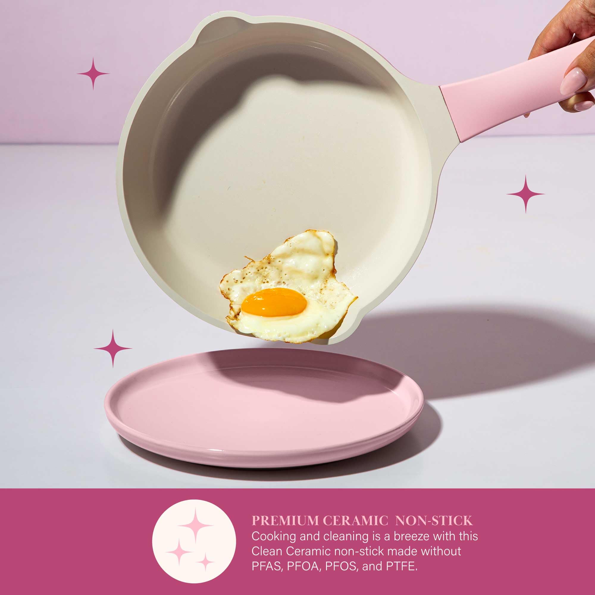 Paris Hilton soft-touch stay-cool handle close-up, slip-resistant grip for safer lifting