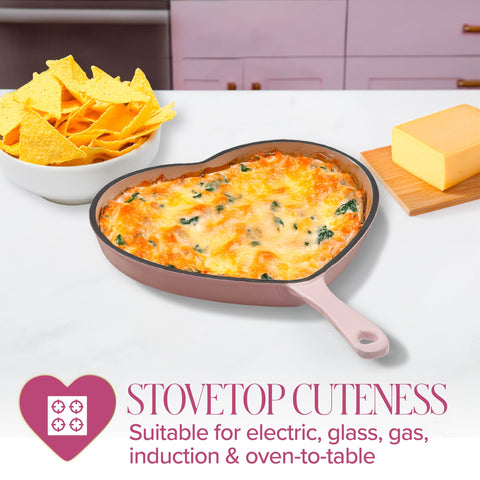 Paris Hilton skillet handle detail illustrating secure grip and durable construction benefit