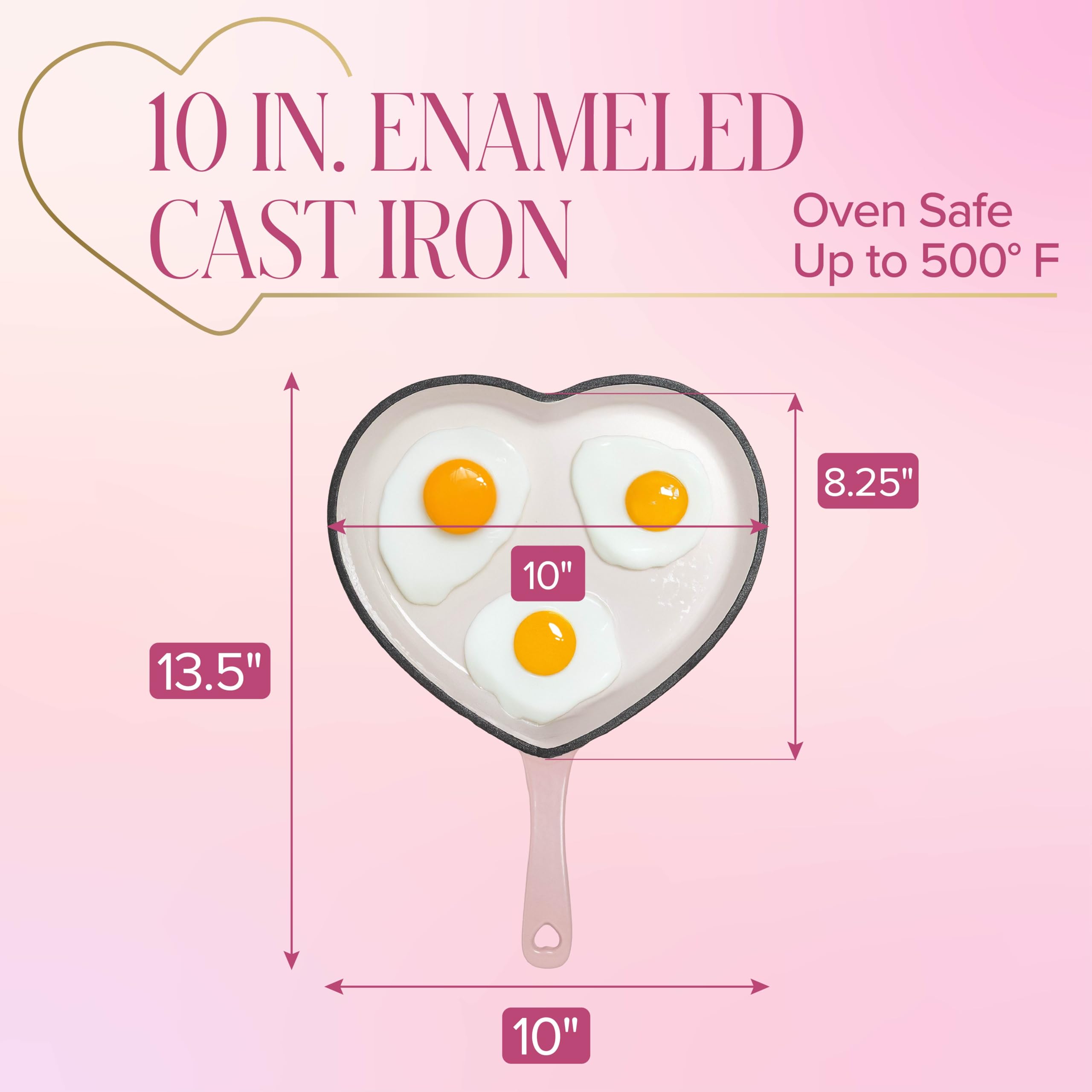 Paris Hilton skillet size comparison next to utensils to show compact 10-inch capacity
