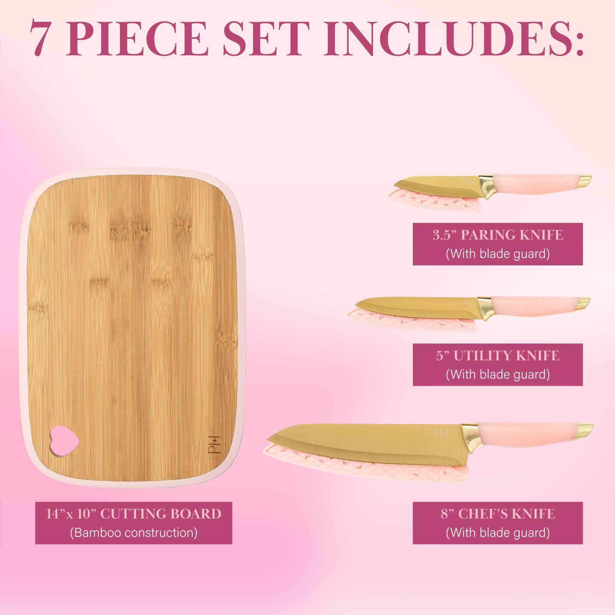 Paris Hilton close-up gold-finished high-carbon blade showing sharpness and durability