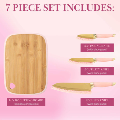 Paris Hilton close-up gold-finished high-carbon blade showing sharpness and durability