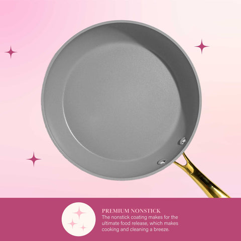 Paris Hilton saucepan in use on stovetop illustrating even heating performance