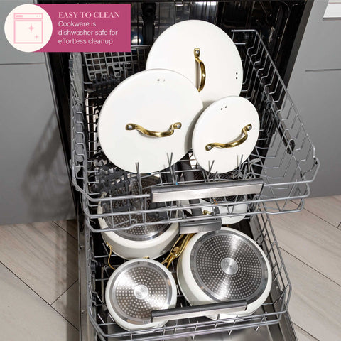 Paris Hilton size comparison pans displaying scale for everyday meal prep
