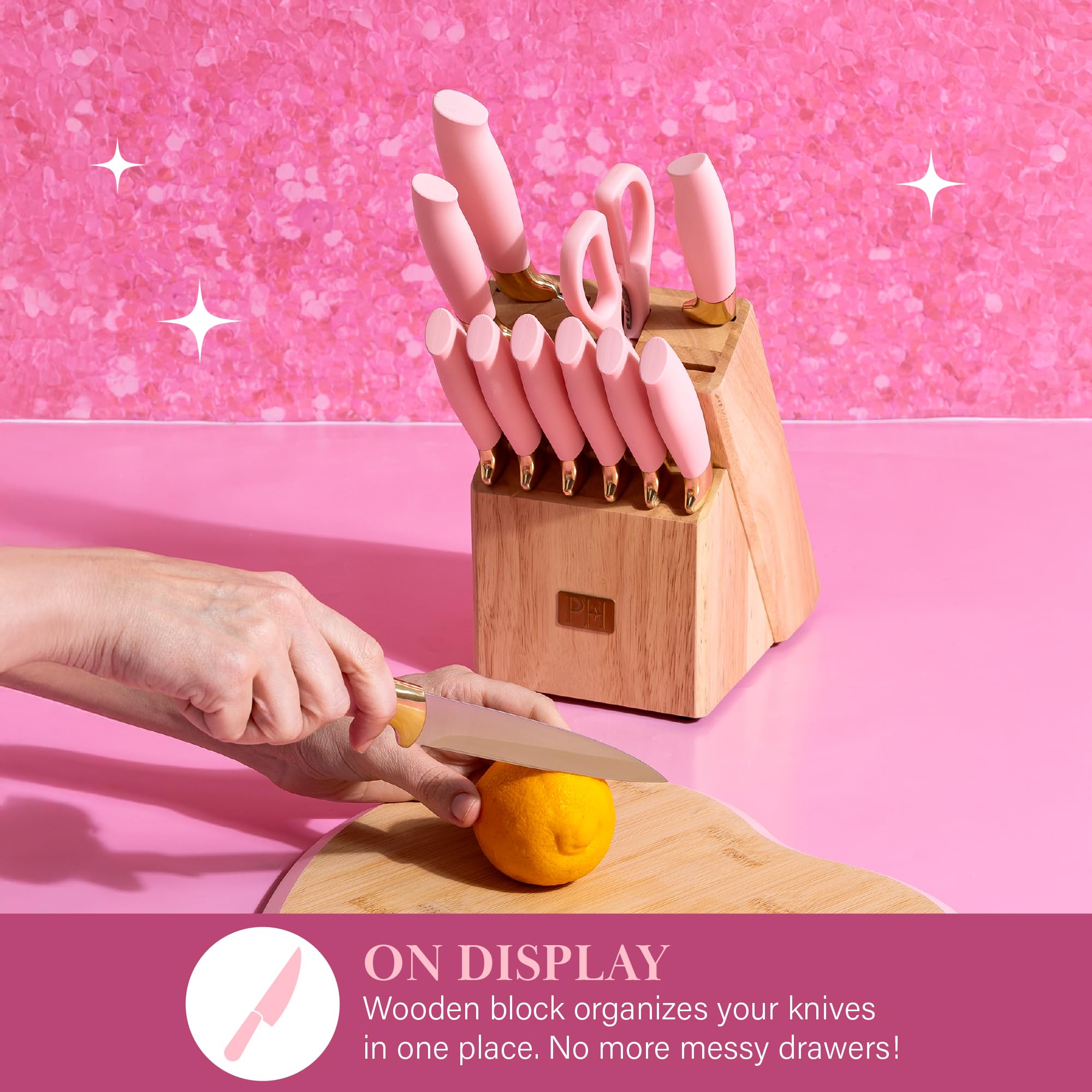 Paris Hilton steak knives cutting cooked steak, consistent slicing for plated meals