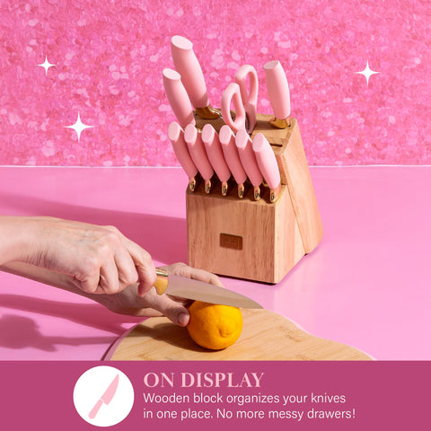 Paris Hilton steak knives cutting cooked steak, consistent slicing for plated meals