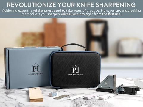 Parkway Home packaging gift box neatly stores sharpener and accessories for gifting