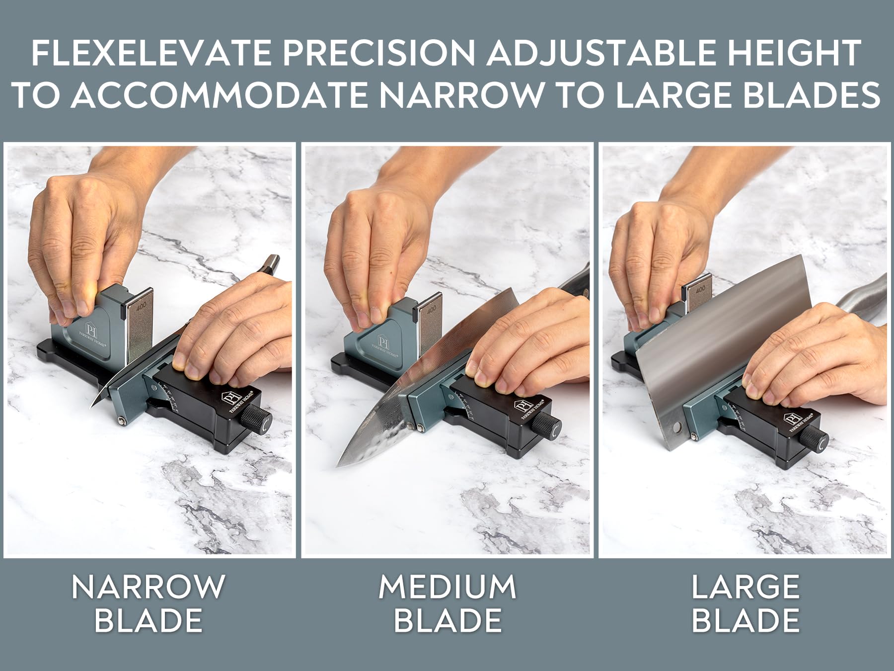 Parkway Home compact kit beside common utensils conveying scale and gift-ready packaging