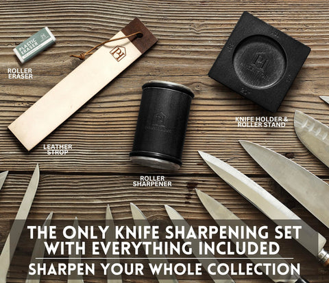 Parkway Home roller sharpener used on kitchen counter delivering quick blade maintenance
