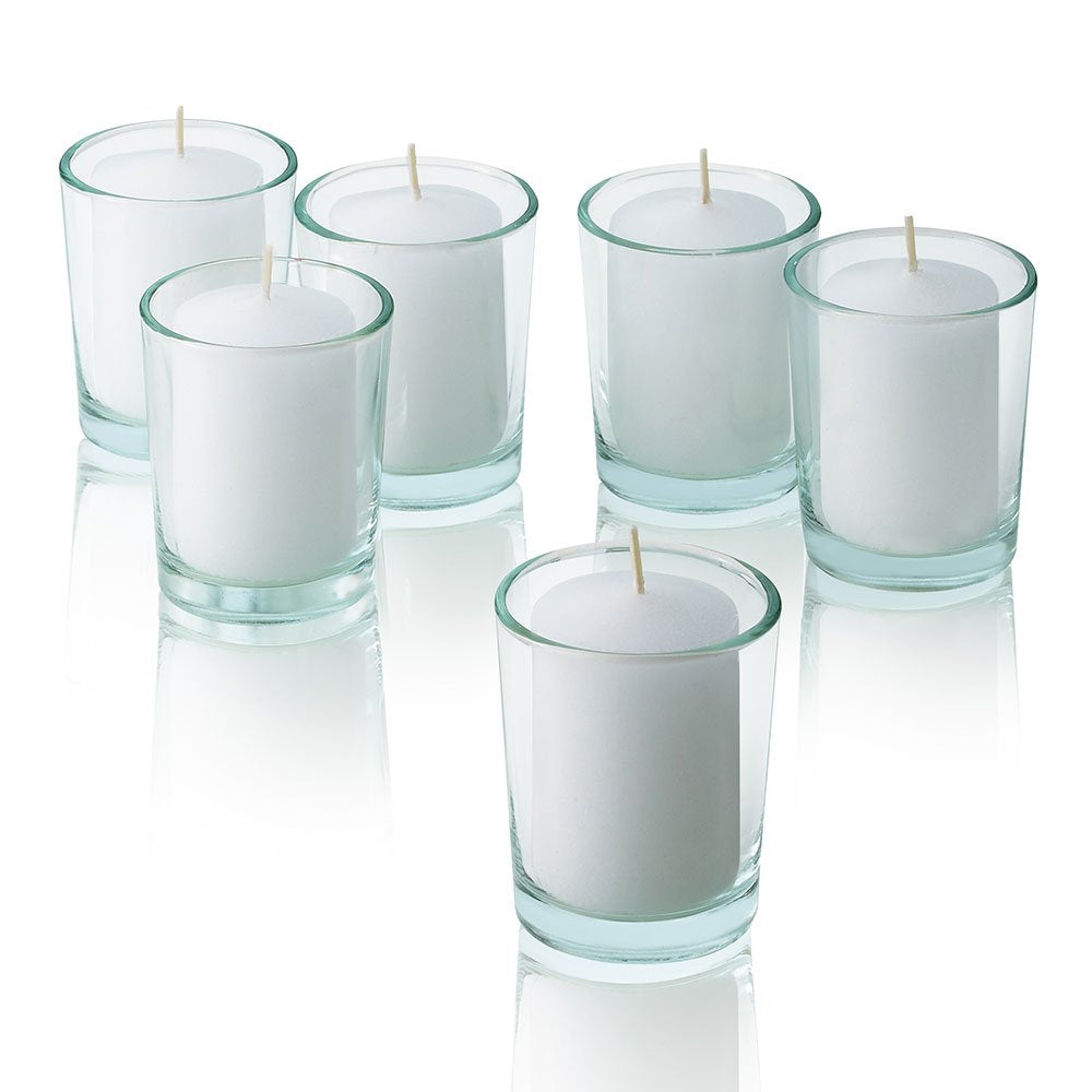 PARNOO votive beside a ruler showing dimensions and fit benefit
