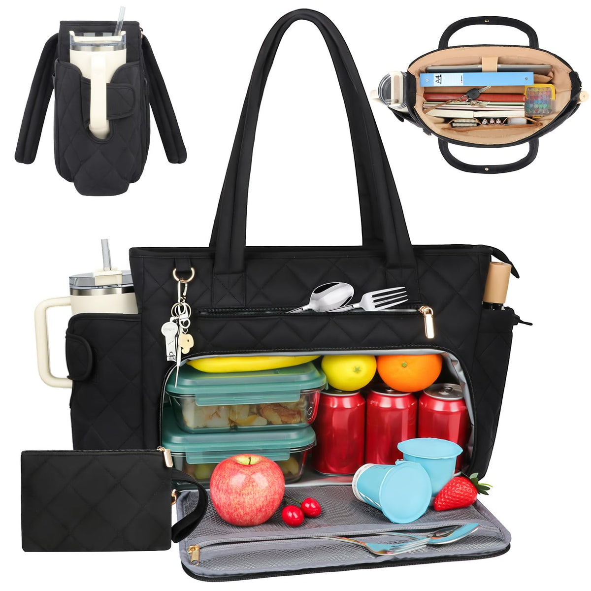 Partreko front view showing tote and organized pockets for streamlined commute