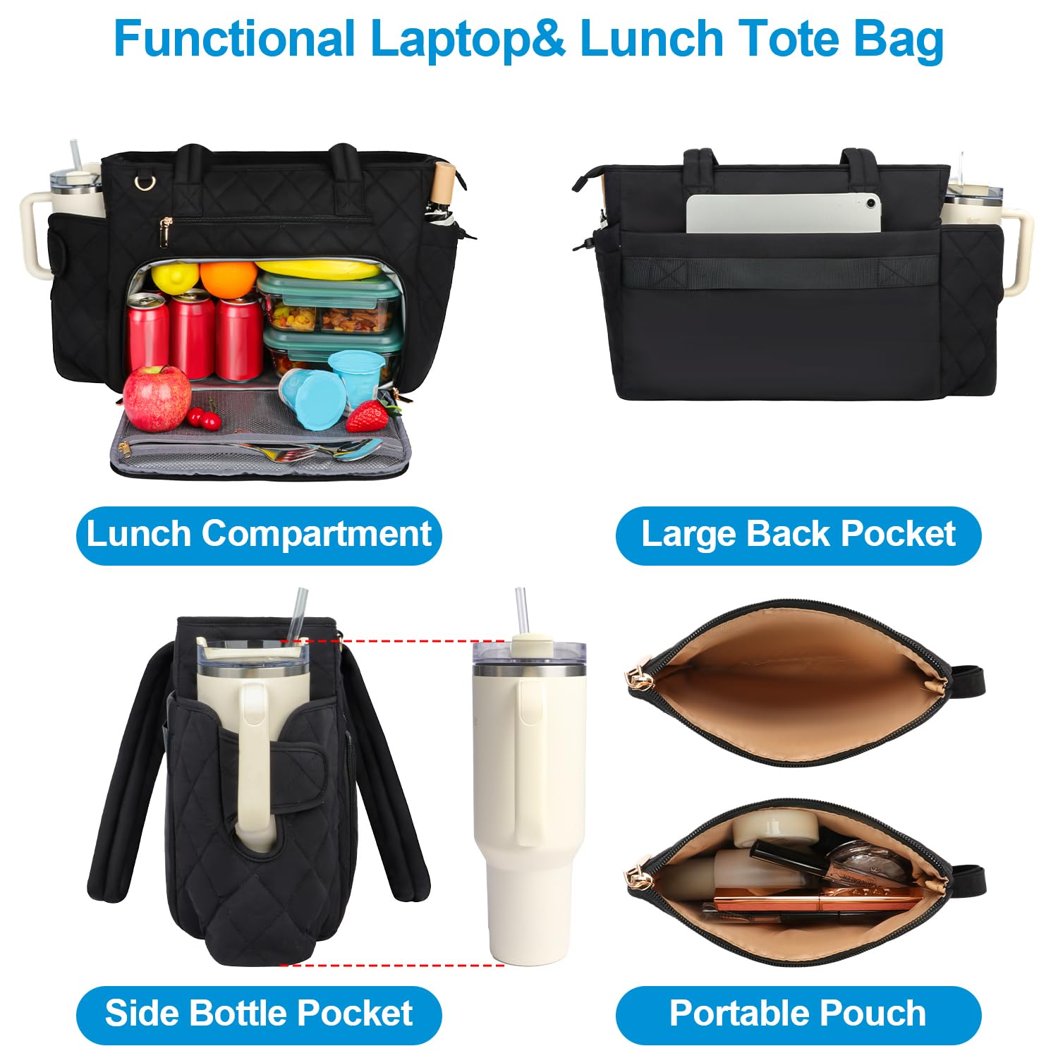 Partreko tote secured on suitcase handle for effortless travel mobility