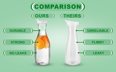 PARTY BARGAINS nested carafes stacked for storage saving space benefit