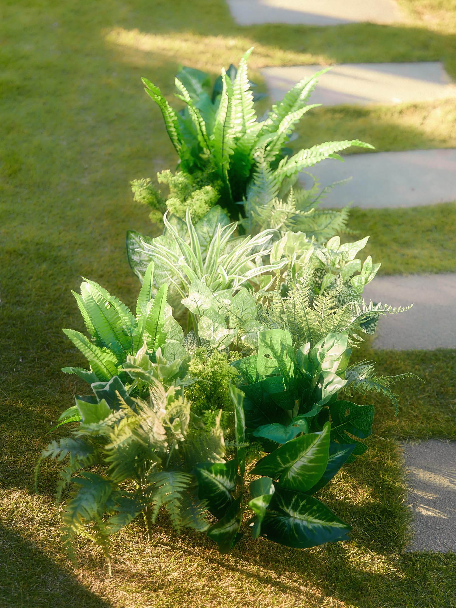 PARTY JOY mixed bunches laid out to show styling options and variety