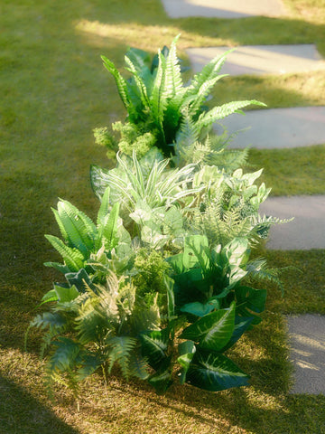 PARTY JOY mixed bunches laid out to show styling options and variety