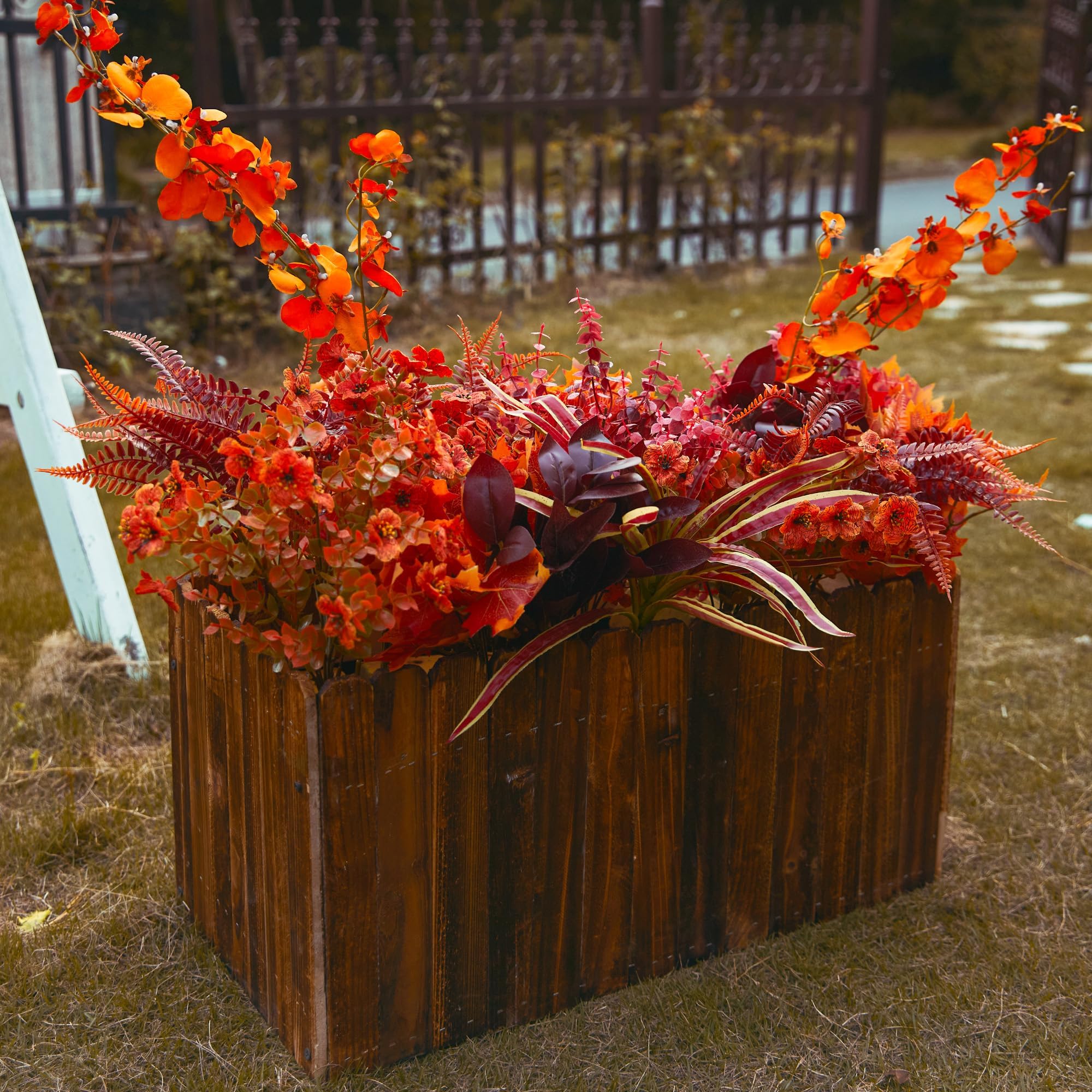 PARTY JOY porch wreath application showing durable outdoor use and welcoming look