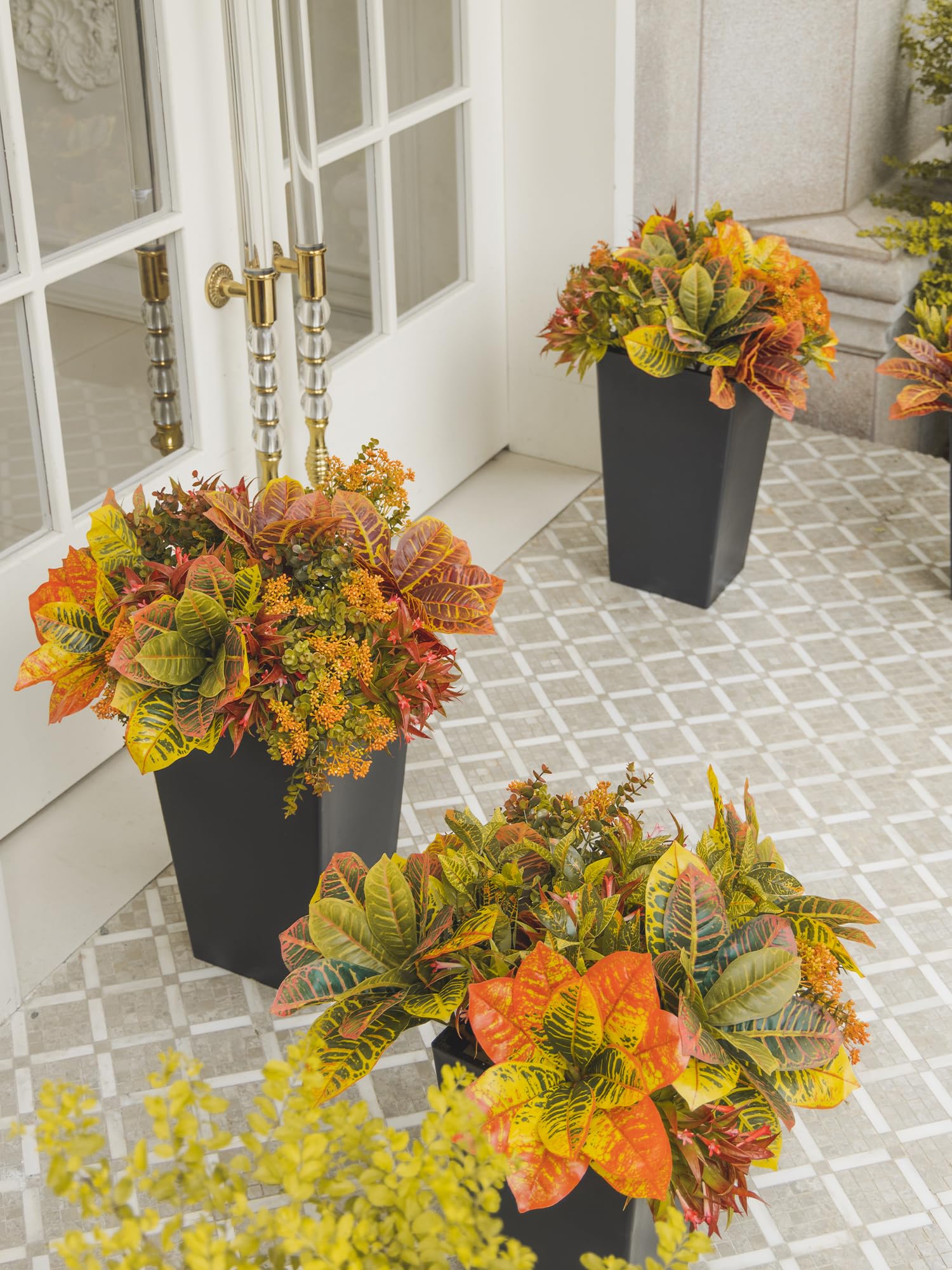 PARTY JOY rinsing stems with hose demonstrating simple outdoor cleaning and maintenance