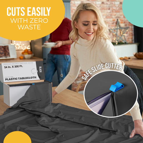 Party Solids clean cut edge illustrating precision and no-fray benefit