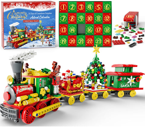 Partylamb front of packaging showing calendar and festive train, inspires daily excitement