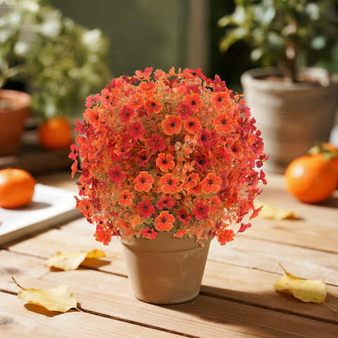 PASARA close-up of orange mum details showing lifelike texture benefit
