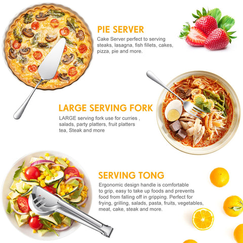 Patelai serving salad in bowl using spoon and fork showing easy portion control