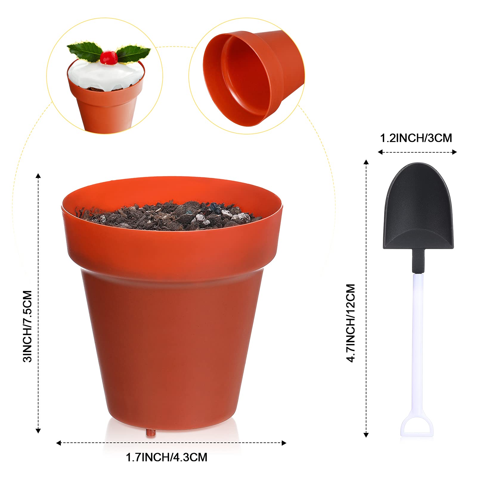 Patelai close-up of plastic pot texture highlighting realistic design and holdability