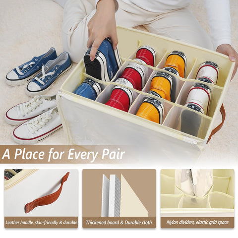 Patinao flexible nylon dividers close-up adapting to different shoe sizes