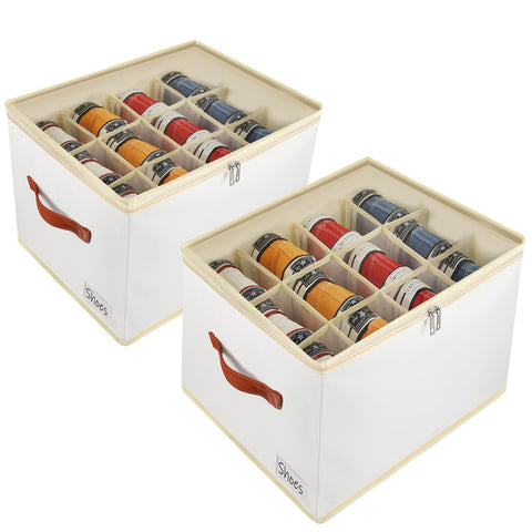 Patinao front view showing two storage boxes and clear lids for quick access