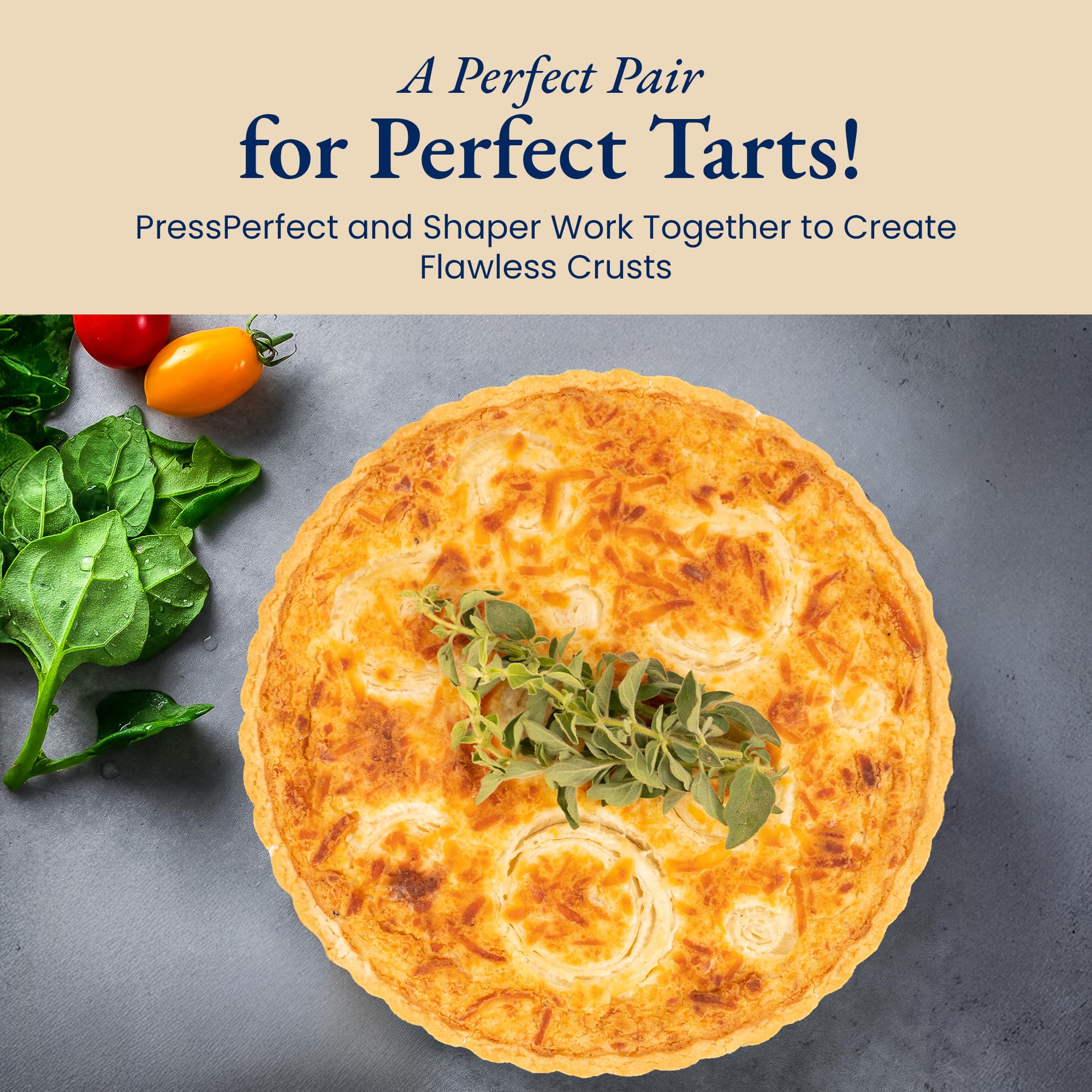 Patz&Patz vented silicone pie weight insert preventing spills and keeping crust flat