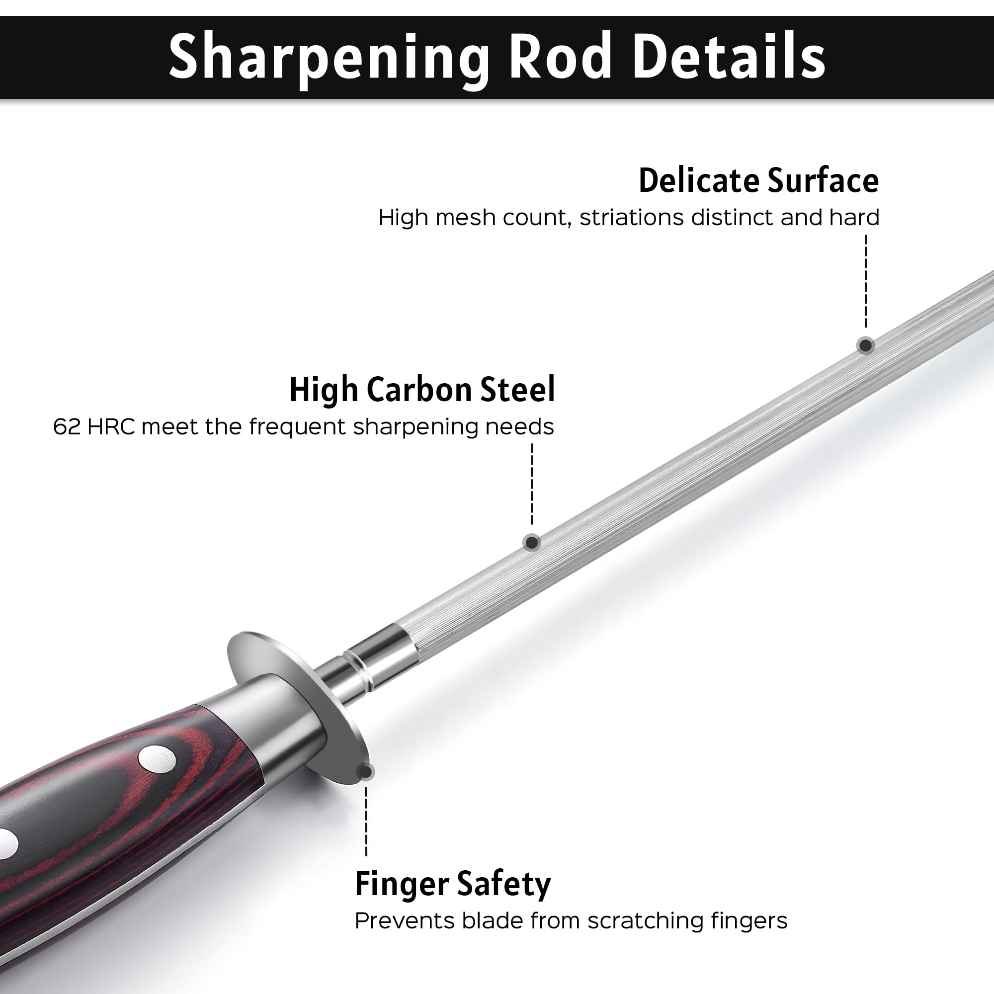 PAUDIN steel closeup micro grooves displaying effective edge realignment