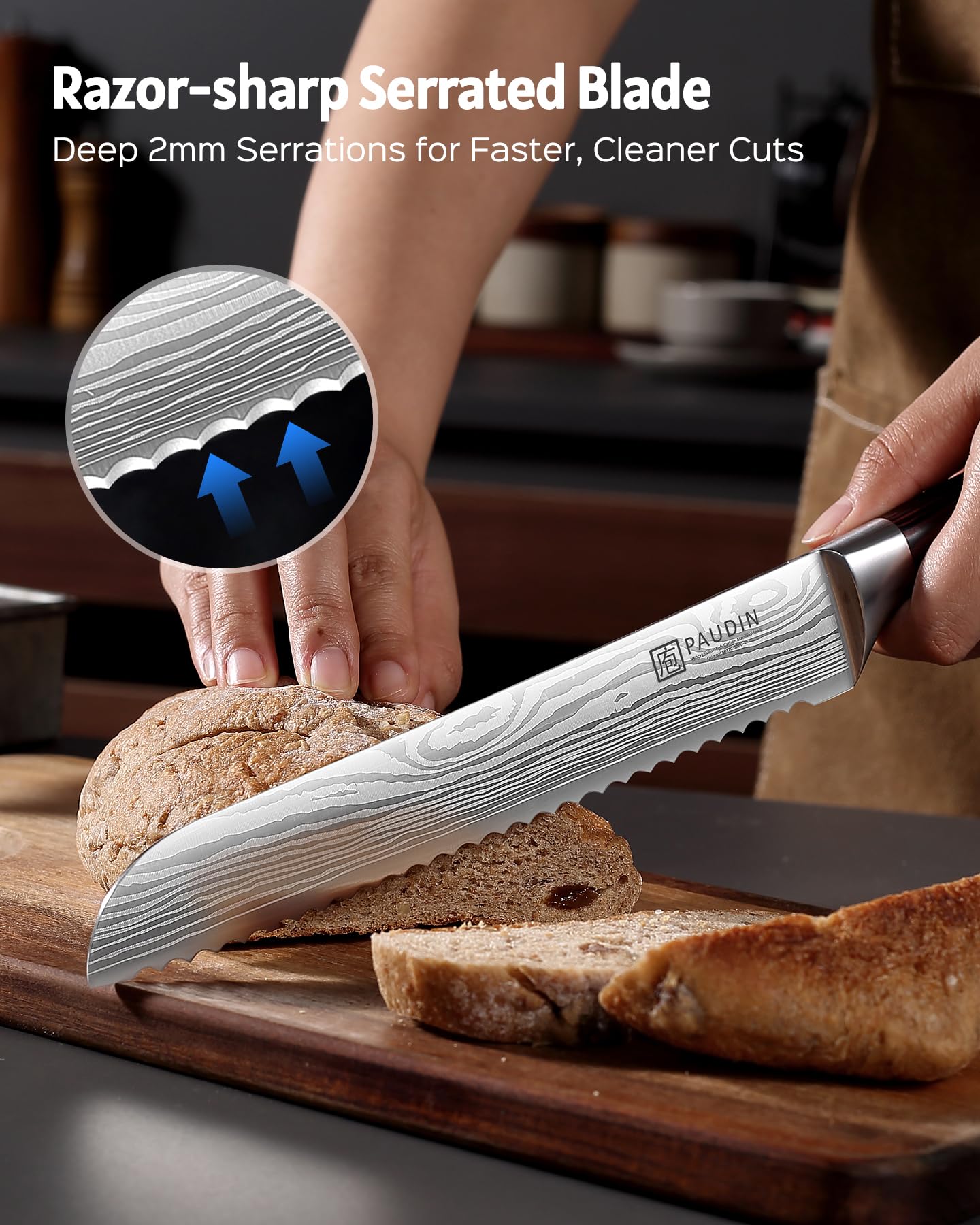 PAUDIN full knife with sheath showing protective storage and safe transport benefit