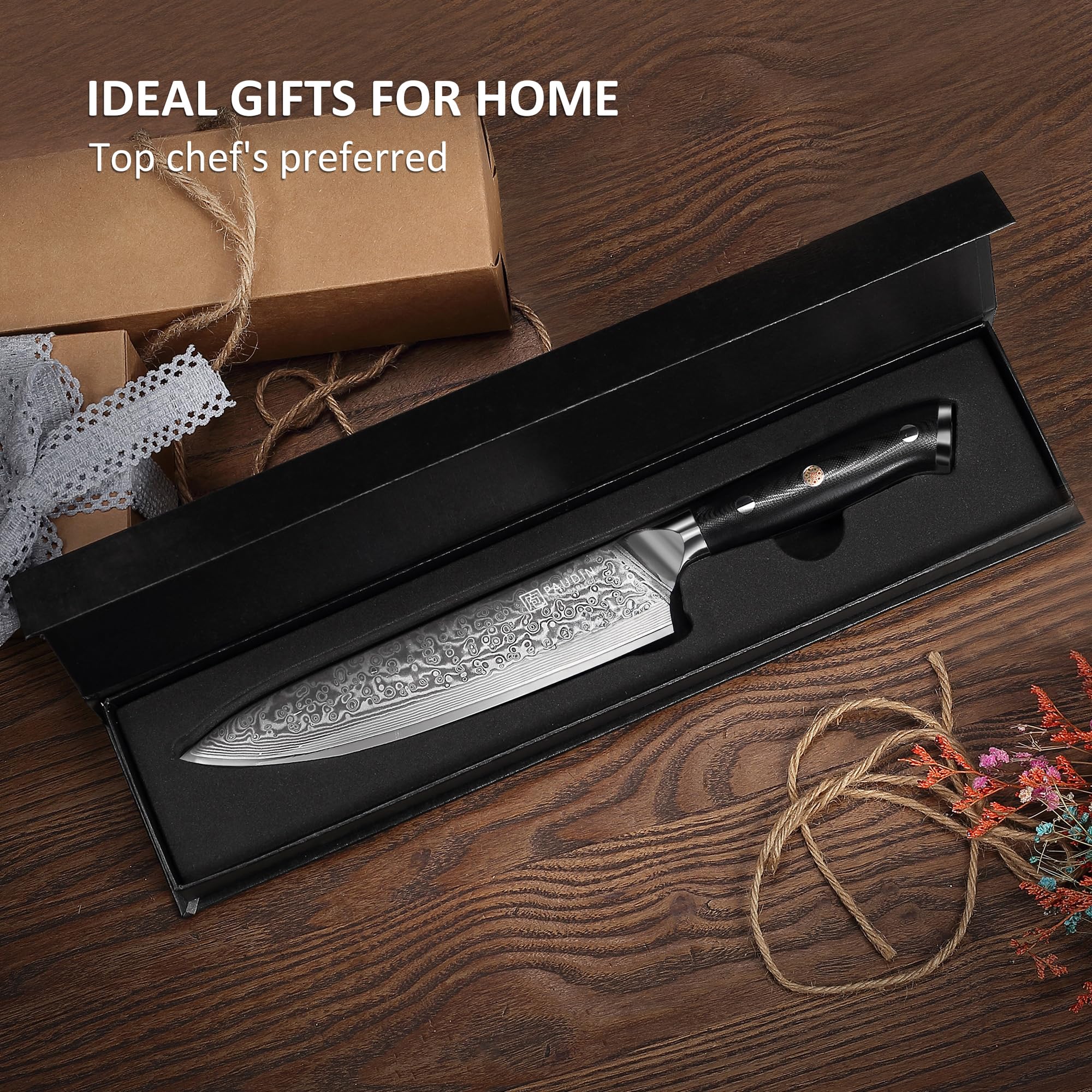PAUDIN gift box packaging open with knife for presentation-ready gifting benefit convenience